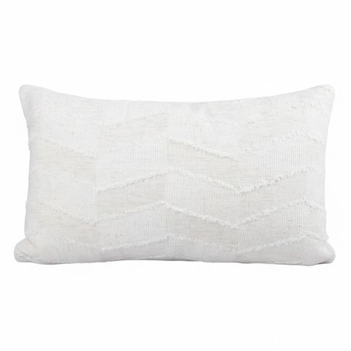 Cojín decorativo rectangular jacquard zigzag 30x50 cm
