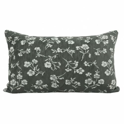 Cojín decorativo rectangular jacquard floral 30x50 cm