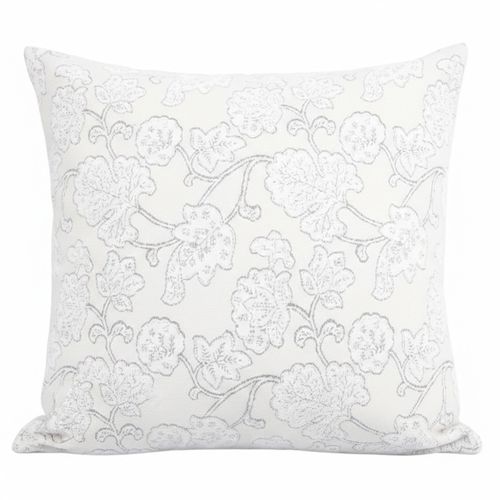 Cojín decorativo cuadrado jacquard botánico 45x45 cm