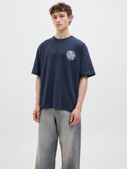 Camiseta Jack and Jones oversized fit con estampado floral para hombre