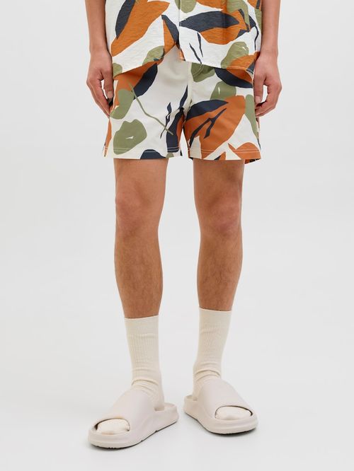 Calzoneta de baño Jack and Jones regular fit con estampado floral para hombre