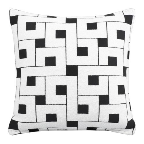 Cojín decorativo cuadrado jacquard entrelazado 45x45 cm