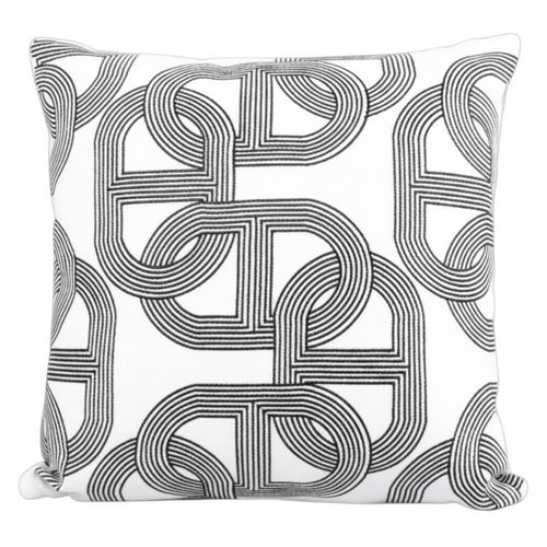 Cojín decorativo cuadrado diseño cadenas 45x45 cm