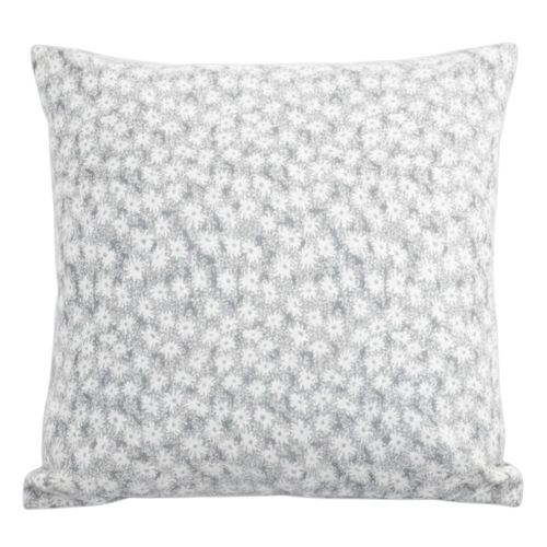 Cojín decorativo cuadrado jacquard con flores 45x45 cm