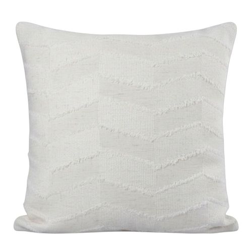 Cojín decorativo cuadrado jacquard zigzag 45x45 cm