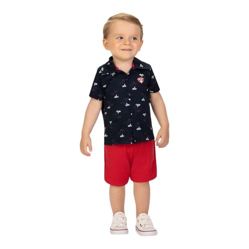 Conjunto de 2 piezas multicolor con estampado para niño