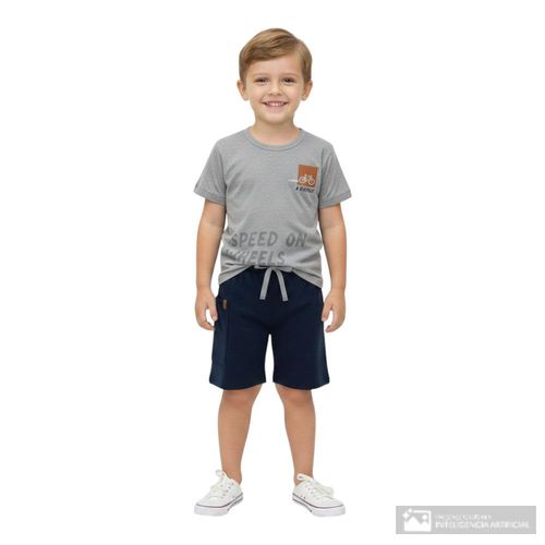 Conjunto de 2 piezas multicolor con estampado para niño