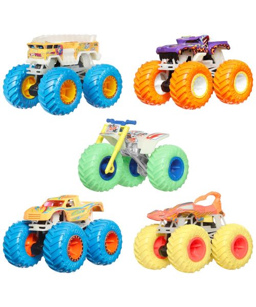 Hot wheels Monster Trucks auto sorpresa brilla en la oscuridad escala 1:64