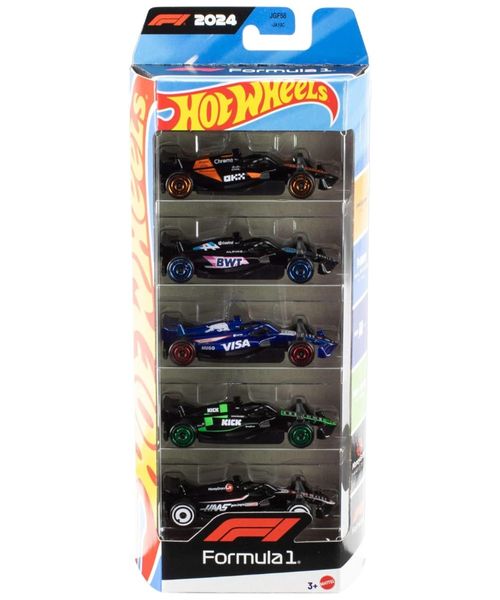 Hot Wheels paquete de 5 autos a escala