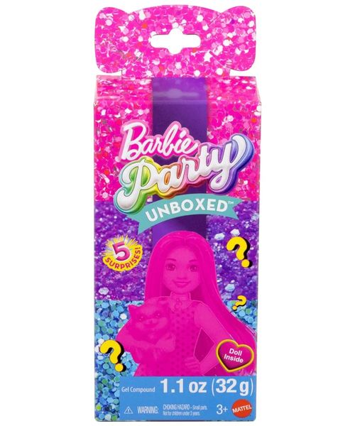 Barbie Chelsea party unboxed fiesta glam caja sorpresa