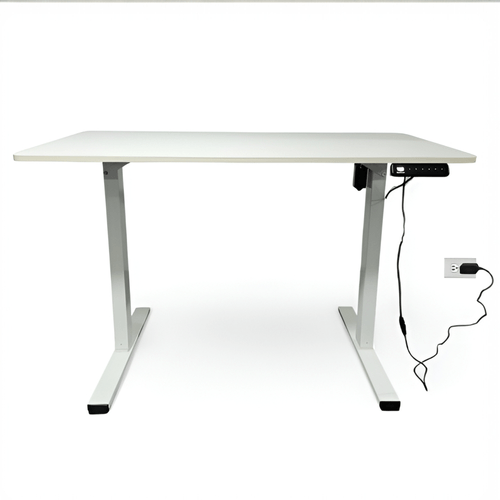 ESCRITORIO ELECTRICO DE UN MOTOR COLOR BLANCO