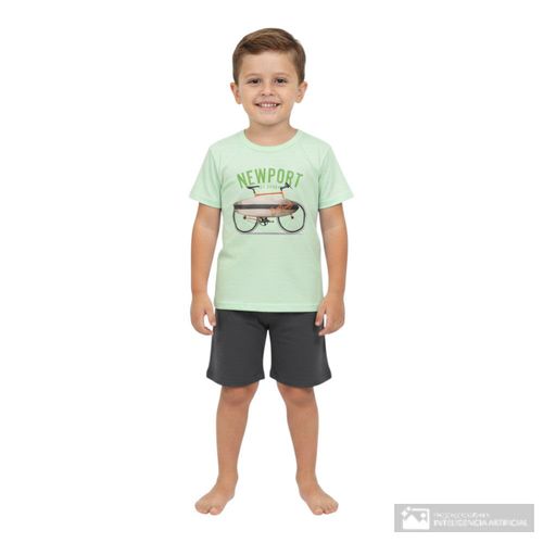 Conjunto de 2 piezas multicolor con estampado para niño