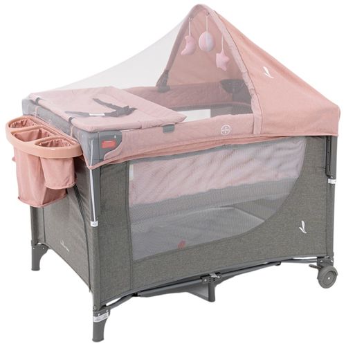 Corral-colecho priori Pro Max Premium baby rosado para bebé