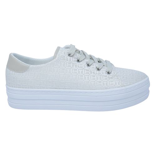 Zapato casual Tommy Hilfiger Twbazlie color blanco para mujer