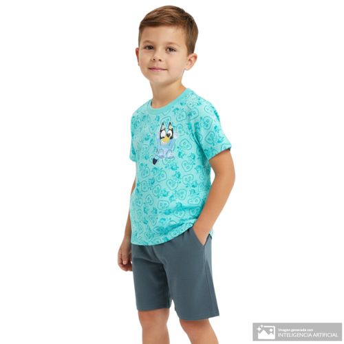 Conjunto bicolor de Bluey para niño