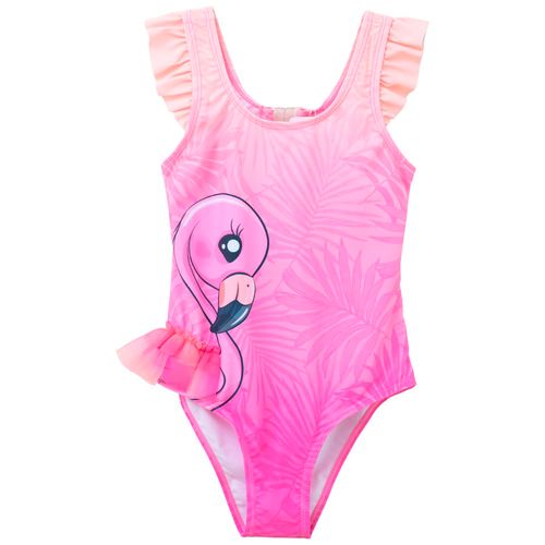 Traje de baño rosado para niña