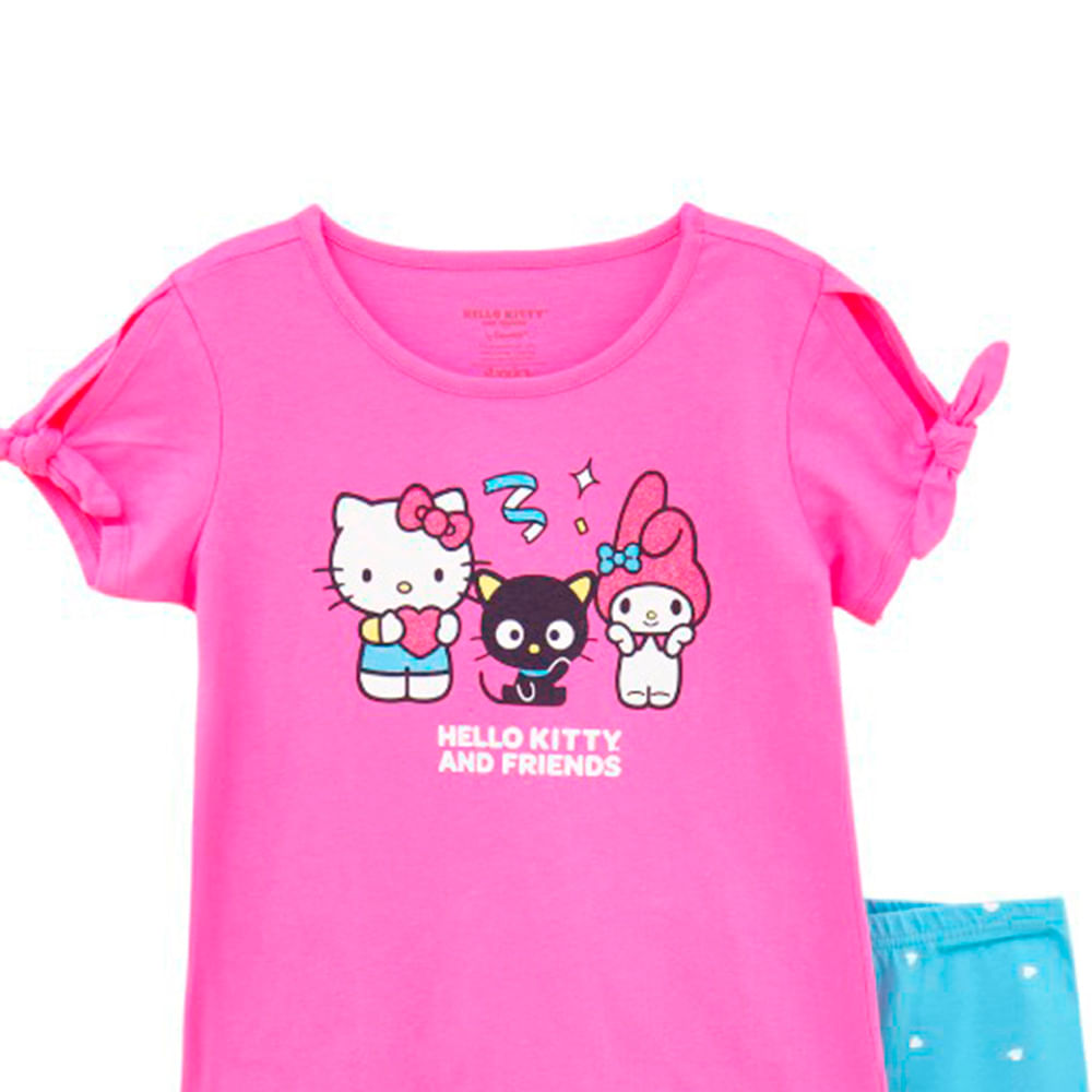Conjunto bicolor de Hello Kitty para niña - Siman Costa Rica