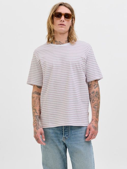 Camiseta Jack and Jones regular fit rayada para hombre