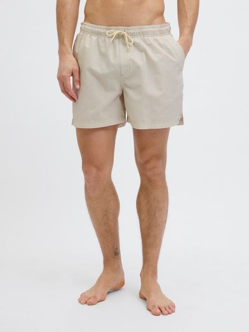 Calzoneta de baño Jack and Jones regular fit rayada texturizada para hombre