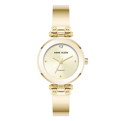 Reloj Anne Klein análogo de metal dorado para mujer