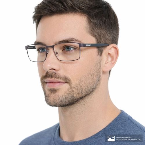 Aro completo rectangular Cat de metal para hombre