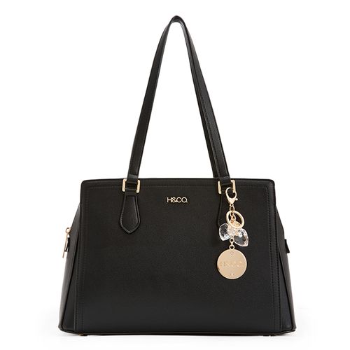 Cartera satchel H&Co color negro para mujer