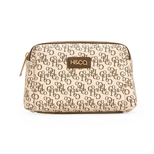 Cosmetiquera H&Co color café para mujer