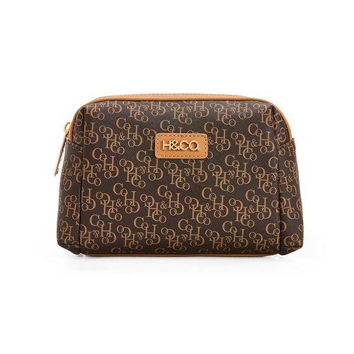 Cosmetiquera H&Co color café para mujer