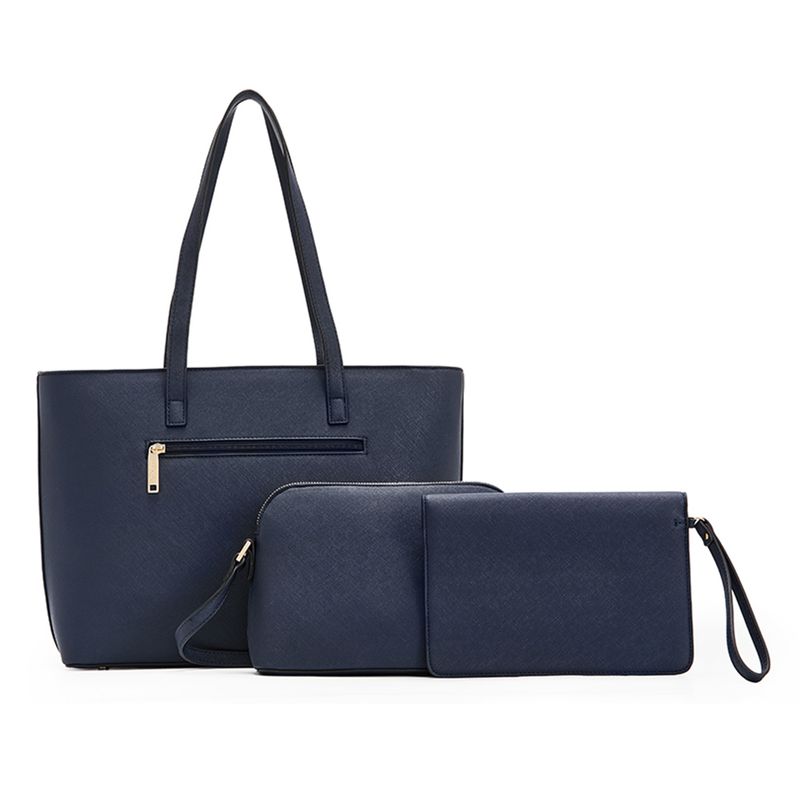 Set de carteras tote/crossbody H&Co Delia color azul para mujer - Siman ...