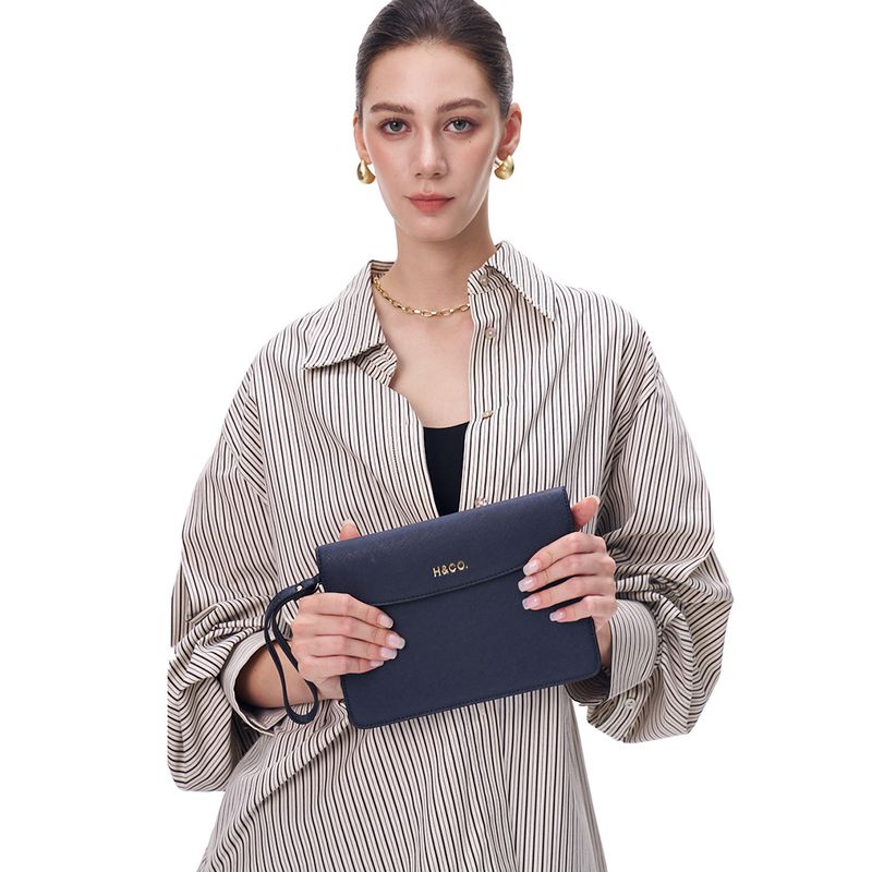 Set de carteras tote/crossbody H&Co Delia color azul para mujer - Siman ...
