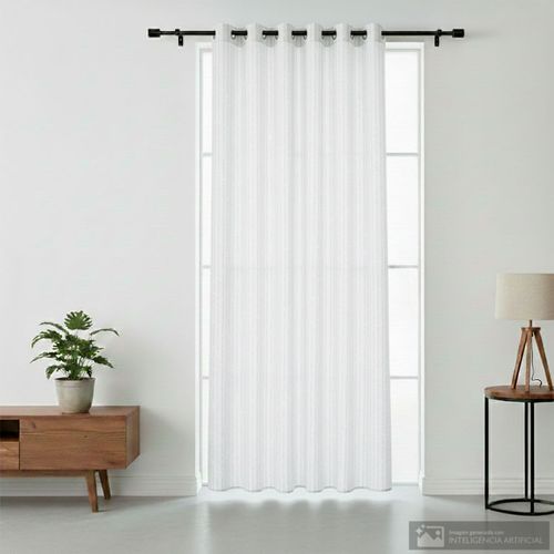 Cortina sheer sausalito de poliéster 140x229 cm