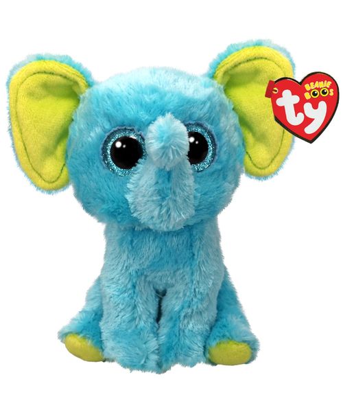 Ty Beanie Boos Trunkles Elefante azul regular