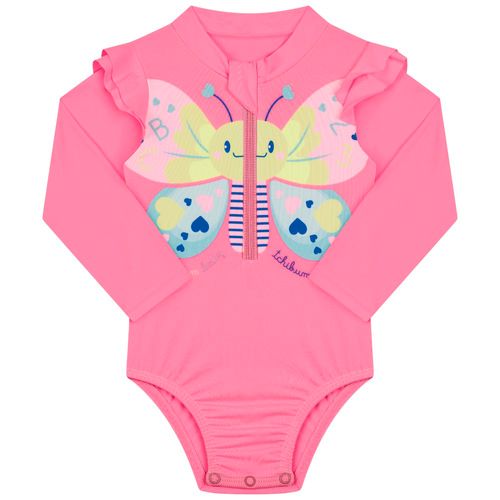 Traje de baño rosado para bebé niña