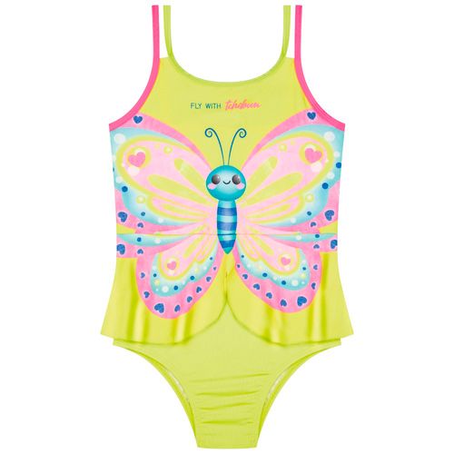 Traje de baño multicolor estampado para niña