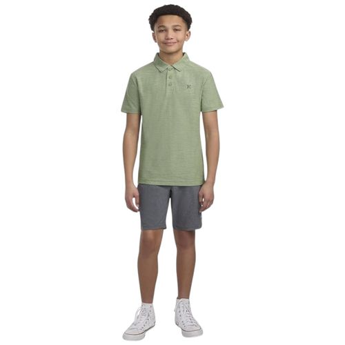 Camisa tipo polo verde para niño