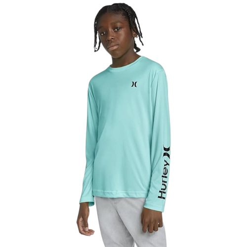 Camiseta de baño verde aqua para niño