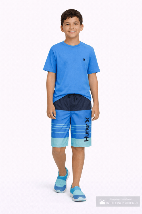 Calzoneta multicolor rayado para niño