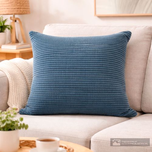 Cojín decorativo textura líneas 45x45 cm