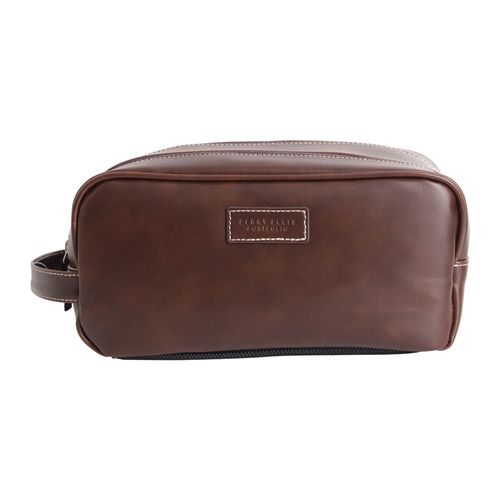 Neceser Perry Ellis café heather para hombre