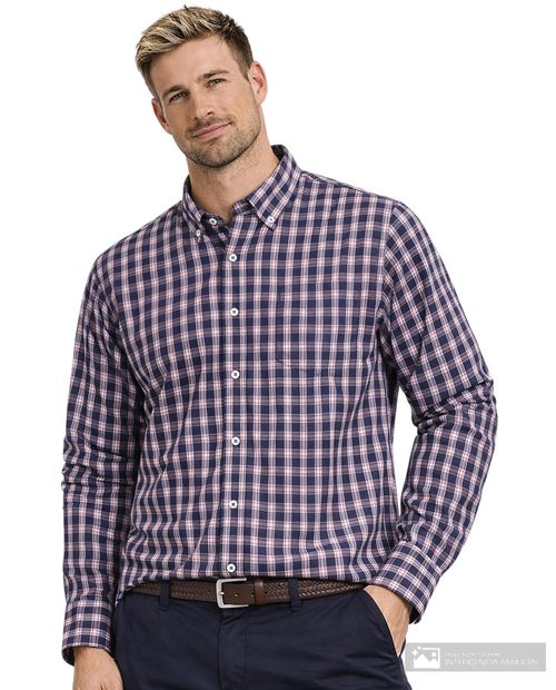 Camisa casual Gents multicolor cuadriculada para hombre