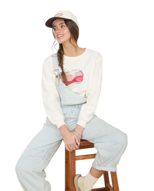 Suéter Mine pull over estampado para mujer