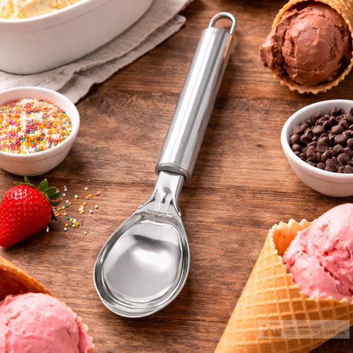 Cuchara de acero inoxidable para sorbete 20 cm