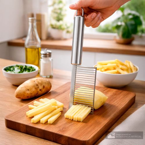 Cortador de acerco inoxidable para papas wavy 22 cm