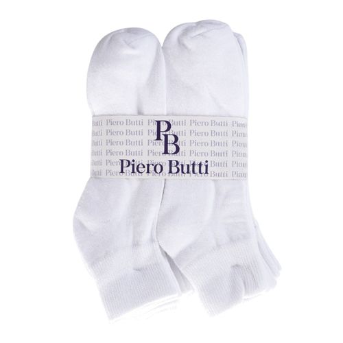 Pack de 3 pares de calcetines crew Piero Butti blancos para hombre