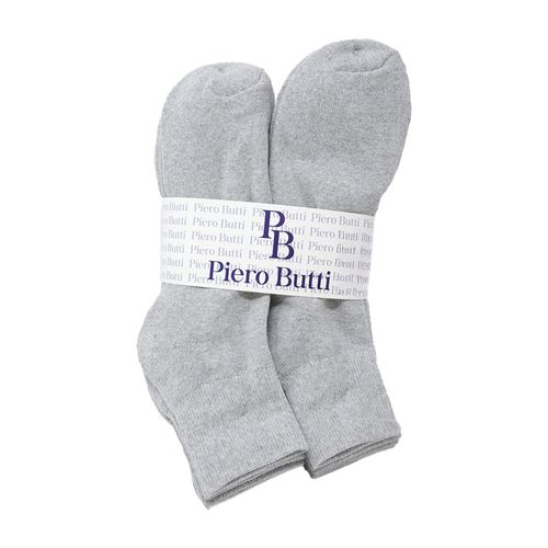 Pack de 3 pares de calcetines Piero Butti crew grises para hombre