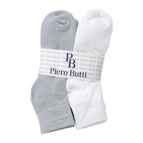 Pack de 3 pares de calcetines Piero Butti crew grises para hombre