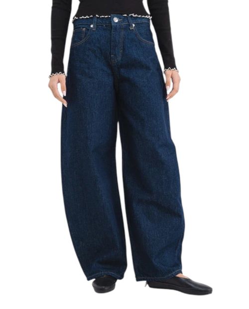 Jeans Only barrel azul de cintura alta para mujer