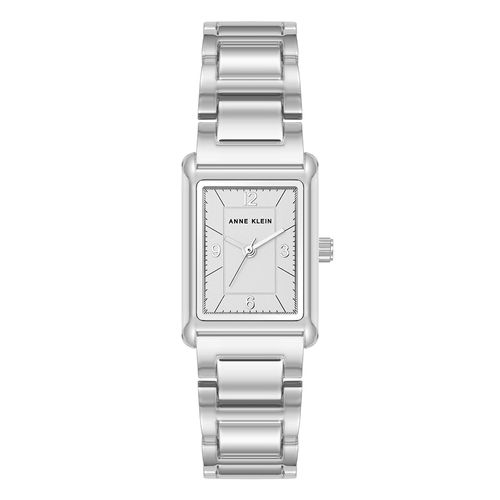 Reloj Anne Klein análogo de metal en tono plateado para mujer