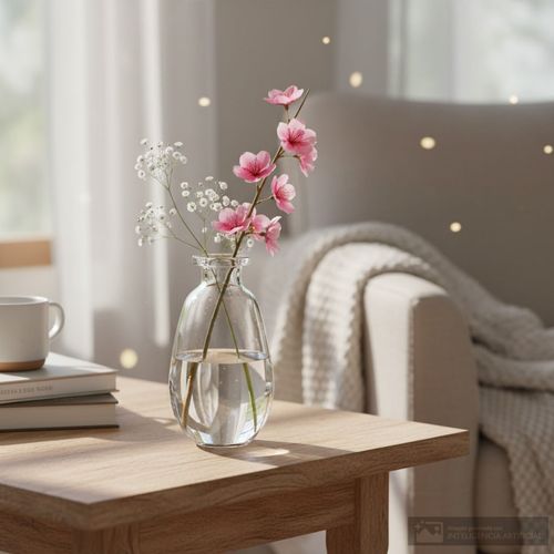 Mini florero decorativo de vidrio 12 cm