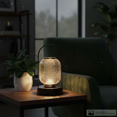 Lámpara de mesa decorativa 12x22 cm